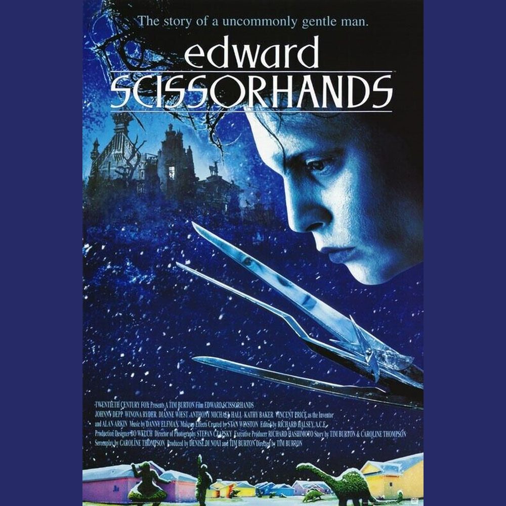 edward SCISSORHANDS Movie Poster 24" x 36" New! Art:Art Posters Style Your Walls